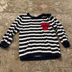 “I love dad” toddler sweater